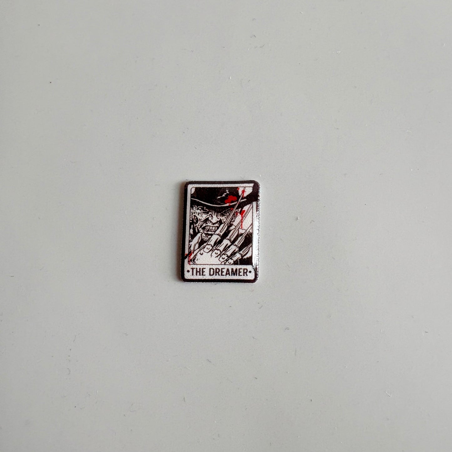 Freddy Krueger The Dreamer Tarot Card Pin Badge OR Croc Charm
