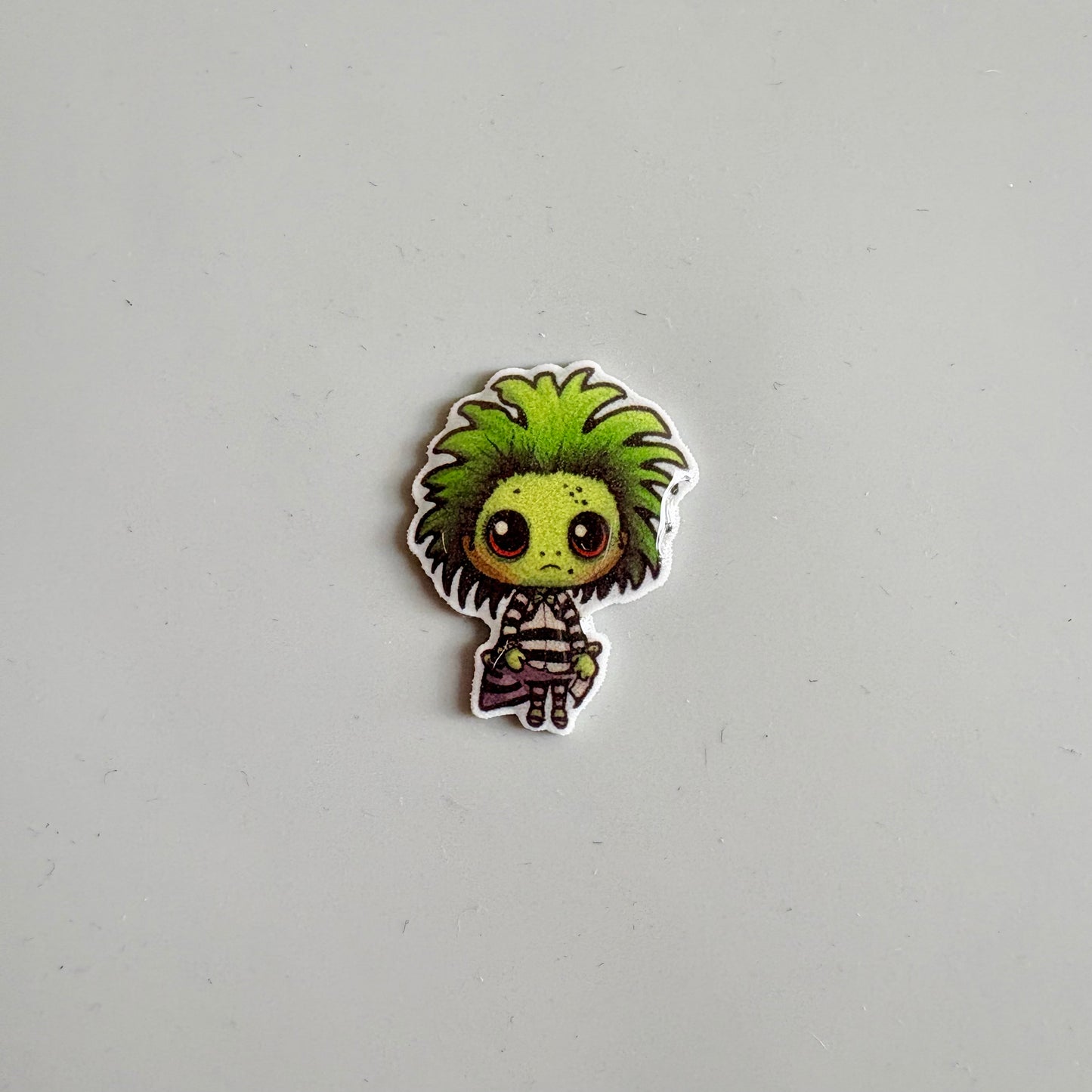 Beetlejuice Pin Badge OR Croc Charm