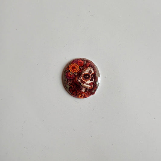 Halloween Woman Pin Badge OR Croc Charm