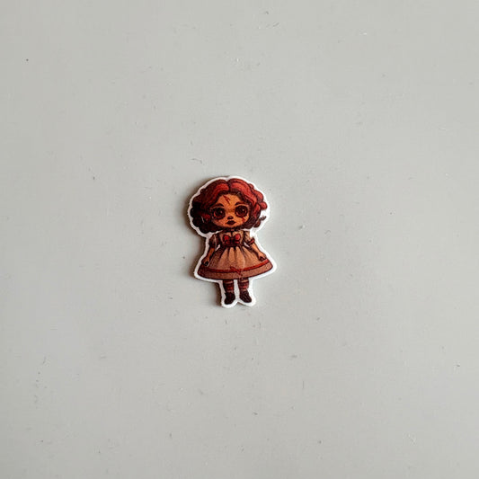 Halloween Doll Pin Badge OR Croc Charm