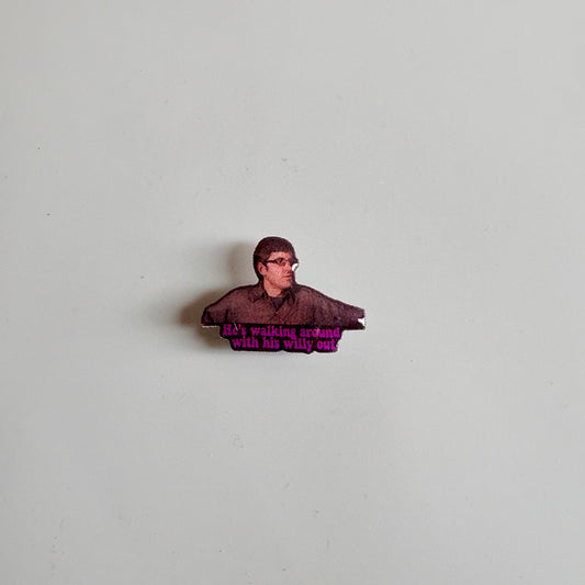 Louis Theroux He's Walking Around With His Willy Out Croc Charm