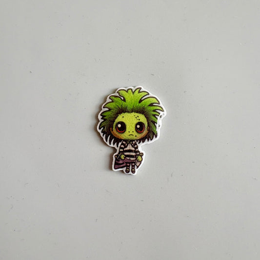 Beetlejuice Pin Badge OR Croc Charm