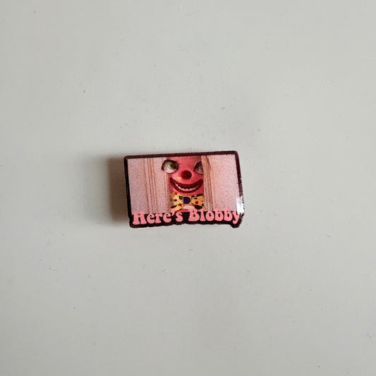 Here's Blobby (Mr Blobby x The Shining) Croc Charm