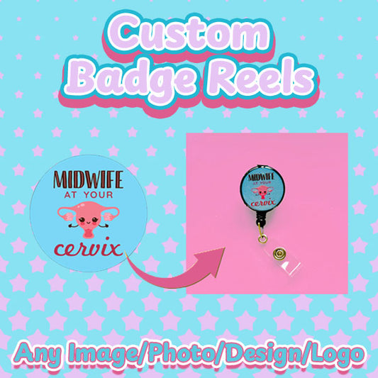 Custom Retractable Badge Holder/Badge Reel/ID card holder - all images/ideas/designs - customisable