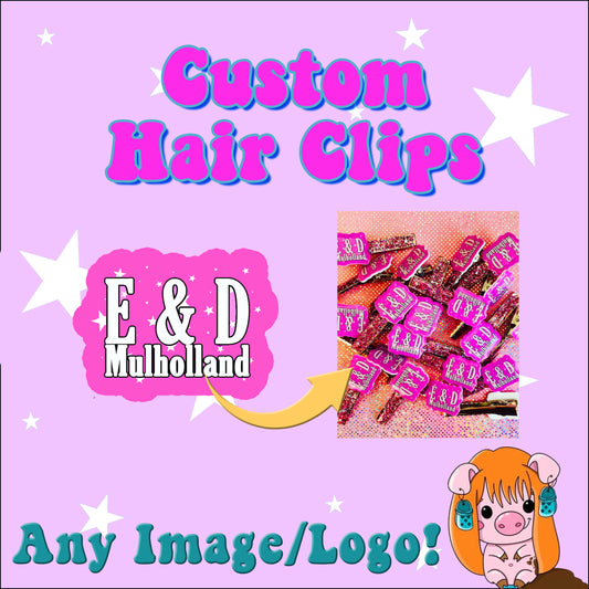 Custom Hair Clips/Hair Accessories - all images/ideas/designs - customisable