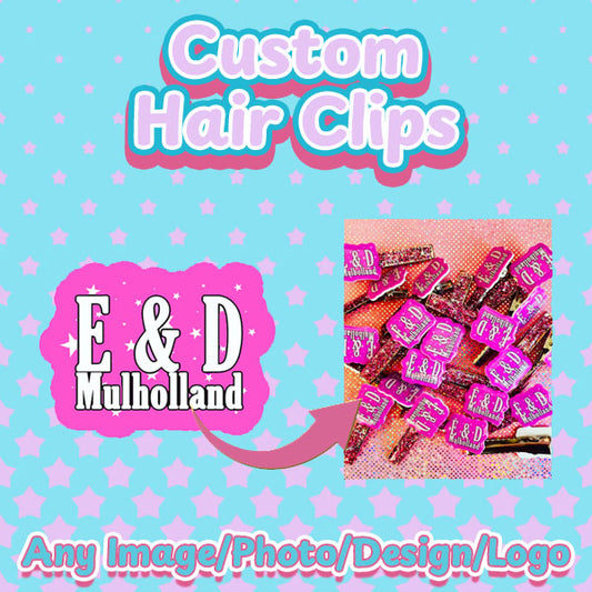 Custom Hair Clips/Hair Accessories - all images/ideas/designs - customisable