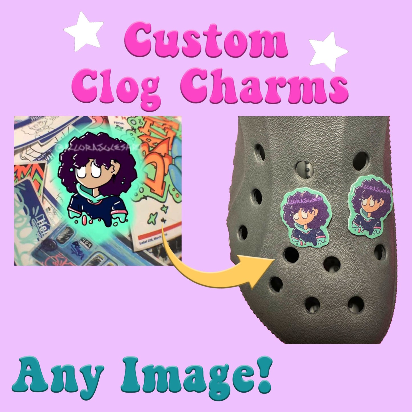 Custom Clog Charms - all images/ideas/designs - customisable