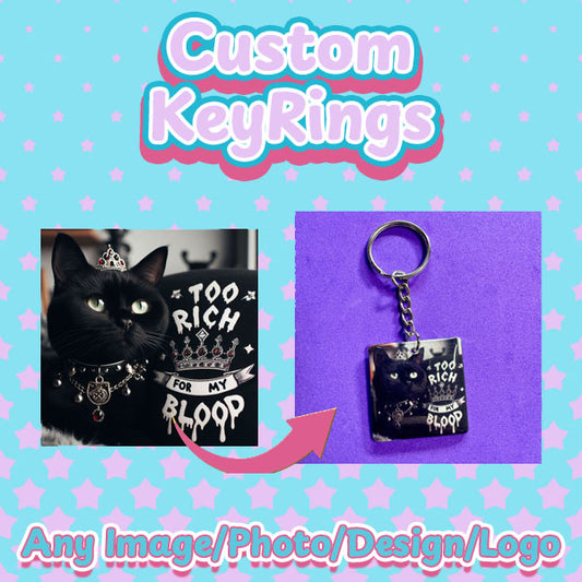 Custom Keyrings/ Keychains - all images/ideas/designs - customisable